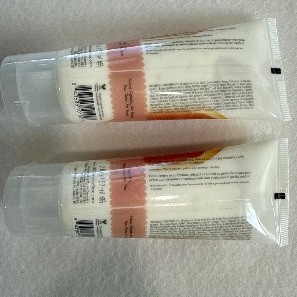 100% Pure Blood Orange Hand Buttercream Natural vegan (Lot Of 2pc) -2oz Each